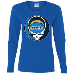 Los Angeles Chargers Grateful Dead Steal Your Face Football Nfl Shirts Women Long Sleeve Shirt Women Long Sleeve Shirt - parenttees