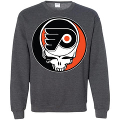 Philadelphia Flyers Grateful Dead Steal Your Face Hockey Nhl Shirts Crewneck Pullover Sweatshirt Crewneck Pullover Sweatshirt - parenttees