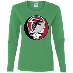 Atlanta Falcons Grateful Dead Steal Your Face Football Nfl Shirts Women Long Sleeve Shirt Women Long Sleeve Shirt - parenttees