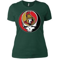 Ottawa Senators Grateful Dead Steal Your Face Hockey Nhl Shirts Women Cotton T-Shirt