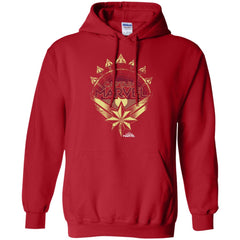 Captain Marvel Yellow Red Plane Flight Logo Pullover Hoodie Sweatshirt Pullover Hoodie Sweatshirt - parenttees