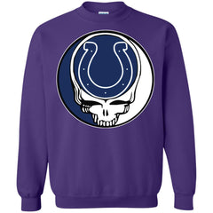 Indianapolis Colts Grateful Dead Steal Your Face Football Nfl Shirts Crewneck Pullover Sweatshirt Crewneck Pullover Sweatshirt - parenttees