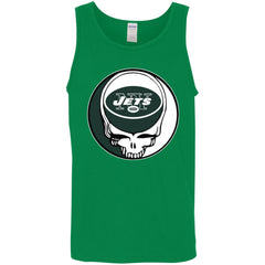 New York Jets Grateful Dead Steal Your Face Football Nfl Shirts Men Cotton Tank Men Cotton Tank - parenttees