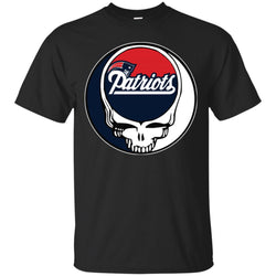 New England Patriots Grateful Dead Steal Your Face Football Nfl Shirts Men Cotton T-Shirt