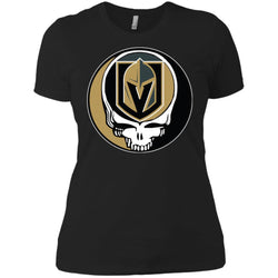 Vegas Golden Knights Grateful Dead Steal Your Face Hockey Nhl Shirts Women Cotton T-Shirt