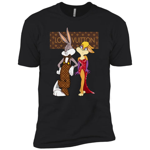 Louis Vuitton Rabbit Love Family T-shirt Men Short Sleeve T-Shirt Black / X-Small Men Short Sleeve T-Shirt - parenttees