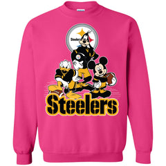 Mickey Mouse Pittsburgh Steelers American Football Nfl Sports Shirt Crewneck Pullover Sweatshirt Crewneck Pullover Sweatshirt - parenttees