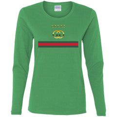 Gucci Logo Vintage Women Long Sleeve Shirt Women Long Sleeve Shirt - parenttees