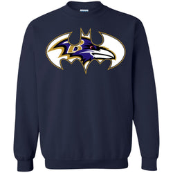 We Are The Baltimore Ravens Batman Nfl Mashup Crewneck Pullover Sweatshirt