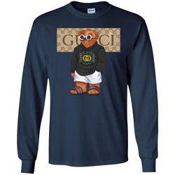 Best Gucci Bear Style Fashion T-shirt Men Long Sleeve Shirt