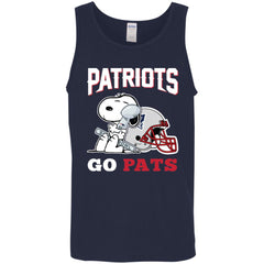 Go Pats - New England Patriots Super Bowl 2019 Snoopy Football Nfl Men Cotton Tank Men Cotton Tank - parenttees