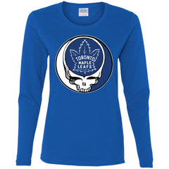 Toronto Maple Leafs Grateful Dead Steal Your Face Hockey Nhl Shirts Women Long Sleeve Shirt Women Long Sleeve Shirt - parenttees