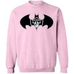 We Are The Oakland Raiders Batman Nfl Mashup Crewneck Pullover Sweatshirt Crewneck Pullover Sweatshirt - parenttees