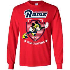 Nfl – Los Angeles Rams Totally Awesome Mickey Mouse Super Bowl 2019 Football Men Long Sleeve Shirt Men Long Sleeve Shirt - parenttees