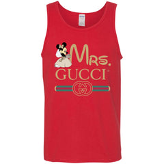 Mrs Minnie Gucci Couple Disney Shirt Valentine's Day T-shirt Men Cotton Tank Men Cotton Tank - parenttees