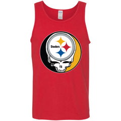 Pittsburgh Steelers Grateful Dead Steal Your Face Football Nfl Shirts Men Cotton Tank Men Cotton Tank - parenttees