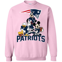 Mickey Mouse New England Patriots American Football Nfl Sports Shirt Crewneck Pullover Sweatshirt Crewneck Pullover Sweatshirt - parenttees