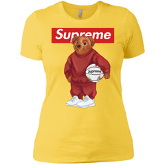 Supreme Bear Sport T-shirt Women Cotton T-Shirt Women Cotton T-Shirt - parenttees