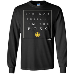 Captain Marvel Not Bossy I'm The Boss Men Long Sleeve Shirt Men Long Sleeve Shirt - parenttees