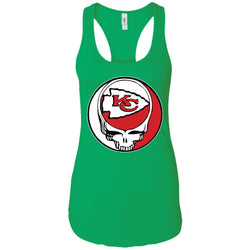 Kansas City Chiefs Grateful Dead Steal Your Face Football Nfl Shirts Women Tank Top