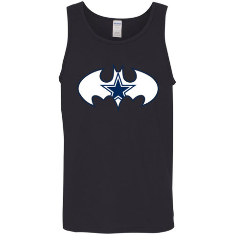 We Are The Dallas Cowboys Batman Nfl Mashup Men Cotton Tank Black / X-Small Men Cotton Tank - parenttees