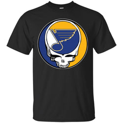 St Louis Blues Grateful Dead Steal Your Face Hockey Nhl Shirts Men Cotton T-Shirt