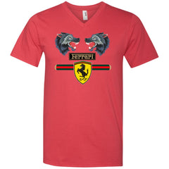 Gucci Ferrari Shirt Men V-Neck T-Shirt Men V-Neck T-Shirt - parenttees