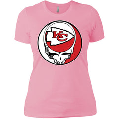Kansas City Chiefs Grateful Dead Steal Your Face Football Nfl Shirts Women Cotton T-Shirt Women Cotton T-Shirt - parenttees