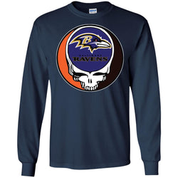 Baltimore Ravens Grateful Dead Steal Your Face Football Nfl Shirts Men Long Sleeve Shirt