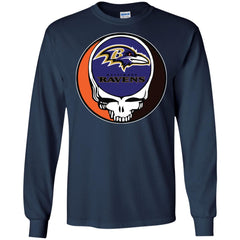 Baltimore Ravens Grateful Dead Steal Your Face Football Nfl Shirts Men Long Sleeve Shirt Men Long Sleeve Shirt - parenttees