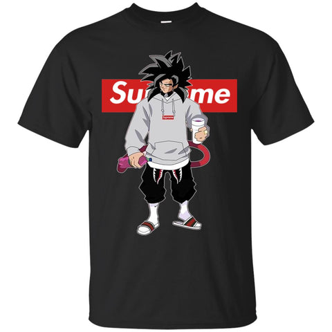 Supreme Dragon Ball Goku Best T-shirt Men Cotton T-Shirt Black / S Men Cotton T-Shirt - parenttees