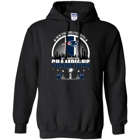 Nfl – New England Patriots 2019 Super Bowl Champions Football Pullover Hoodie Sweatshirt Black / S Pullover Hoodie Sweatshirt - parenttees