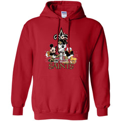 Nfl – New Orleans Saints Donald Duck Goofy Mickey Mouse Super Bowl 2019 Football Pullover Hoodie Sweatshirt Pullover Hoodie Sweatshirt - parenttees