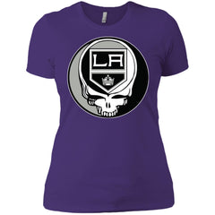 Los Angeles Kings Grateful Dead Steal Your Face Hockey Nhl Shirts Women Cotton T-Shirt Women Cotton T-Shirt - parenttees