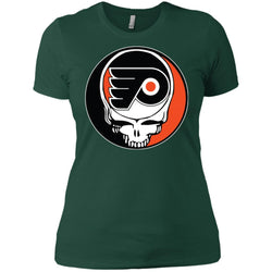 Philadelphia Flyers Grateful Dead Steal Your Face Hockey Nhl Shirts Women Cotton T-Shirt