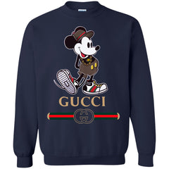 Gucci Mickey Kitty beauty T-shirt Crewneck Pullover Sweatshirt Sweatshirts - parenttees