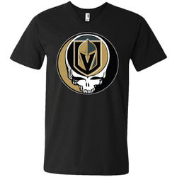 Vegas Golden Knights Grateful Dead Steal Your Face Hockey Nhl Shirts Men V-Neck T-Shirt