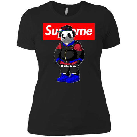 Supreme Bear Trending T-shirt Women Cotton T-Shirt Black / X-Small Women Cotton T-Shirt - parenttees