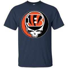 Cincinnati Bengals Grateful Dead Steal Your Face Football Nfl Shirts Men Cotton T-Shirt Men Cotton T-Shirt - parenttees