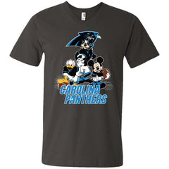 Mickey Mouse Carolina Panthers American Football Nfl Sports Shirt Men V-Neck T-Shirt Men V-Neck T-Shirt - parenttees