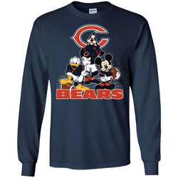 Mickey Mouse Chicago Bears American Football Nfl Sports Shirt Men Long Sleeve Shirt