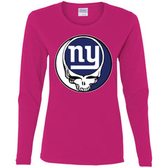 New York Giants Grateful Dead Steal Your Face Football Nfl Shirts Women Long Sleeve Shirt Women Long Sleeve Shirt - parenttees