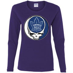 Toronto Maple Leafs Grateful Dead Steal Your Face Hockey Nhl Shirts Women Long Sleeve Shirt Women Long Sleeve Shirt - parenttees