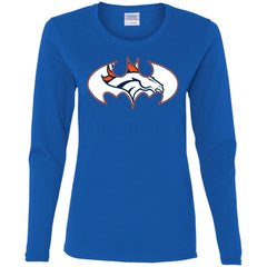 We Are The Denver Broncos Batman Nfl Mashup Women Long Sleeve Shirt Women Long Sleeve Shirt - parenttees