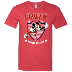 Nfl – Kansas City Chiefs Totally Awesome Mickey Mouse Super Bowl 2019 Football Men V-Neck T-Shirt Men V-Neck T-Shirt - parenttees