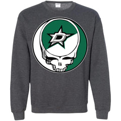 Dallas Stars Grateful Dead Steal Your Face Hockey Nhl Shirts Crewneck Pullover Sweatshirt Crewneck Pullover Sweatshirt - parenttees