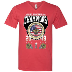 Nfl – Football Champions New Orleans Saints Super Bowl 2019 Men V-Neck T-Shirt Men V-Neck T-Shirt - parenttees