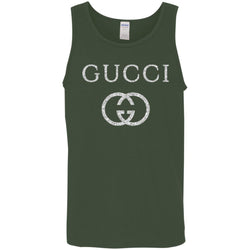 Vintage Gucci Logo Inspired Men Cotton Tank