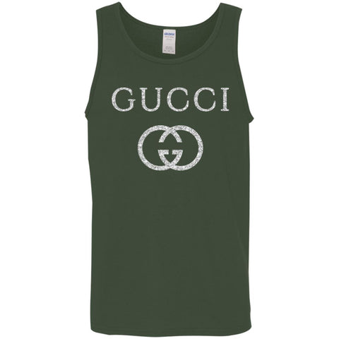 Vintage Gucci Logo Inspired Men Cotton Tank