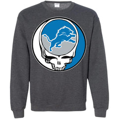 Detroit Lions Grateful Dead Steal Your Face Football Nfl Shirts Crewneck Pullover Sweatshirt Crewneck Pullover Sweatshirt - parenttees